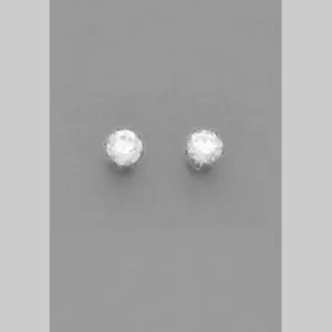 4MM ROUND CZ EARRINGS