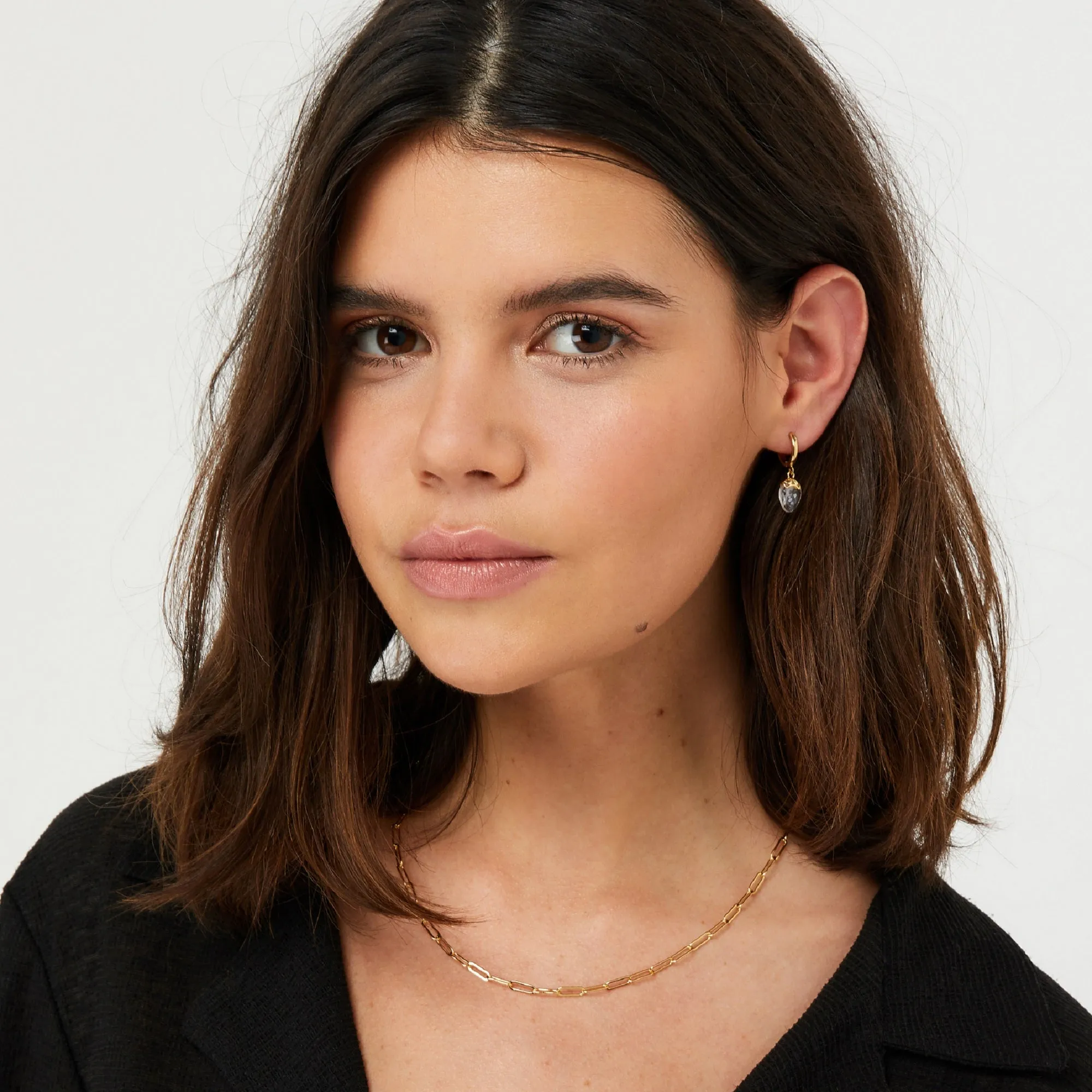 Accessorize London Women's Z Plain Paper Clip Chain Necklace