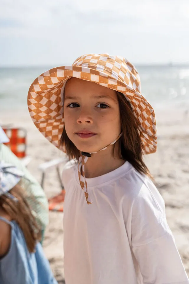ACORN Checkmate Wide Brim Bucket Hat