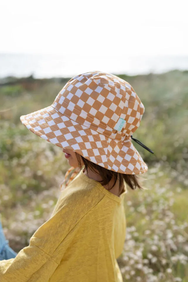 ACORN Checkmate Wide Brim Bucket Hat