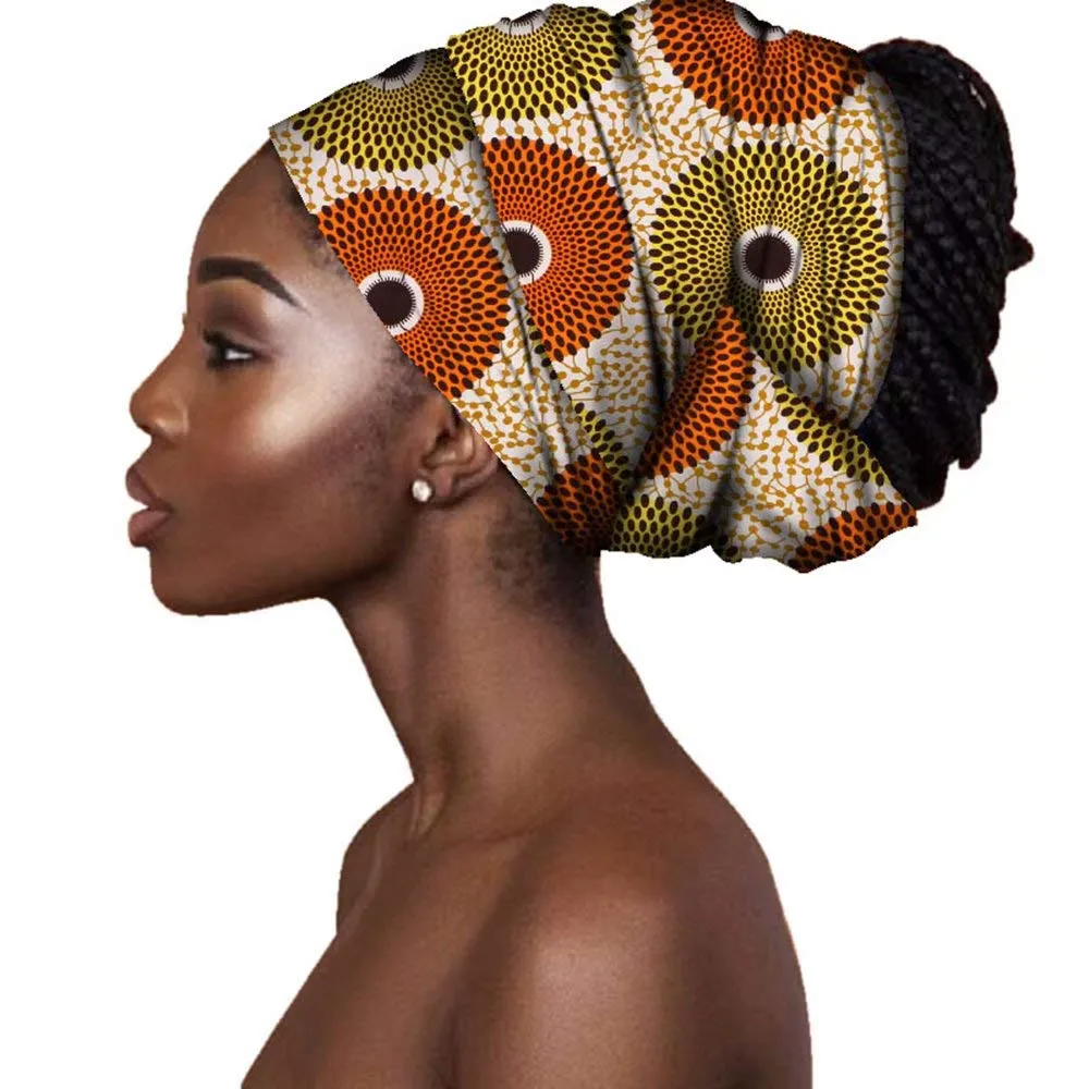 African Headwraps for Women Turbans Head Wraps Headband Wrap Head Scarf