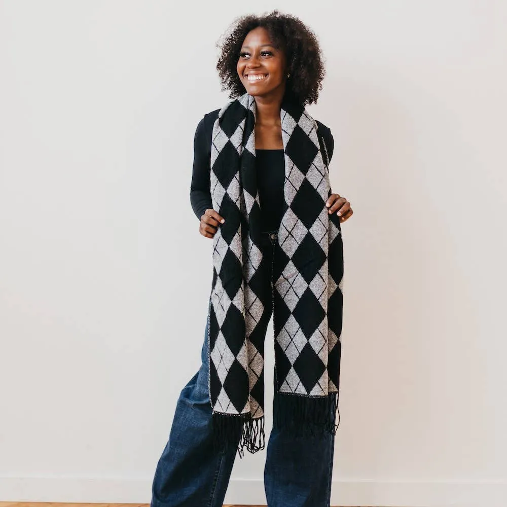Always Classy Argyle Plaid Scarf