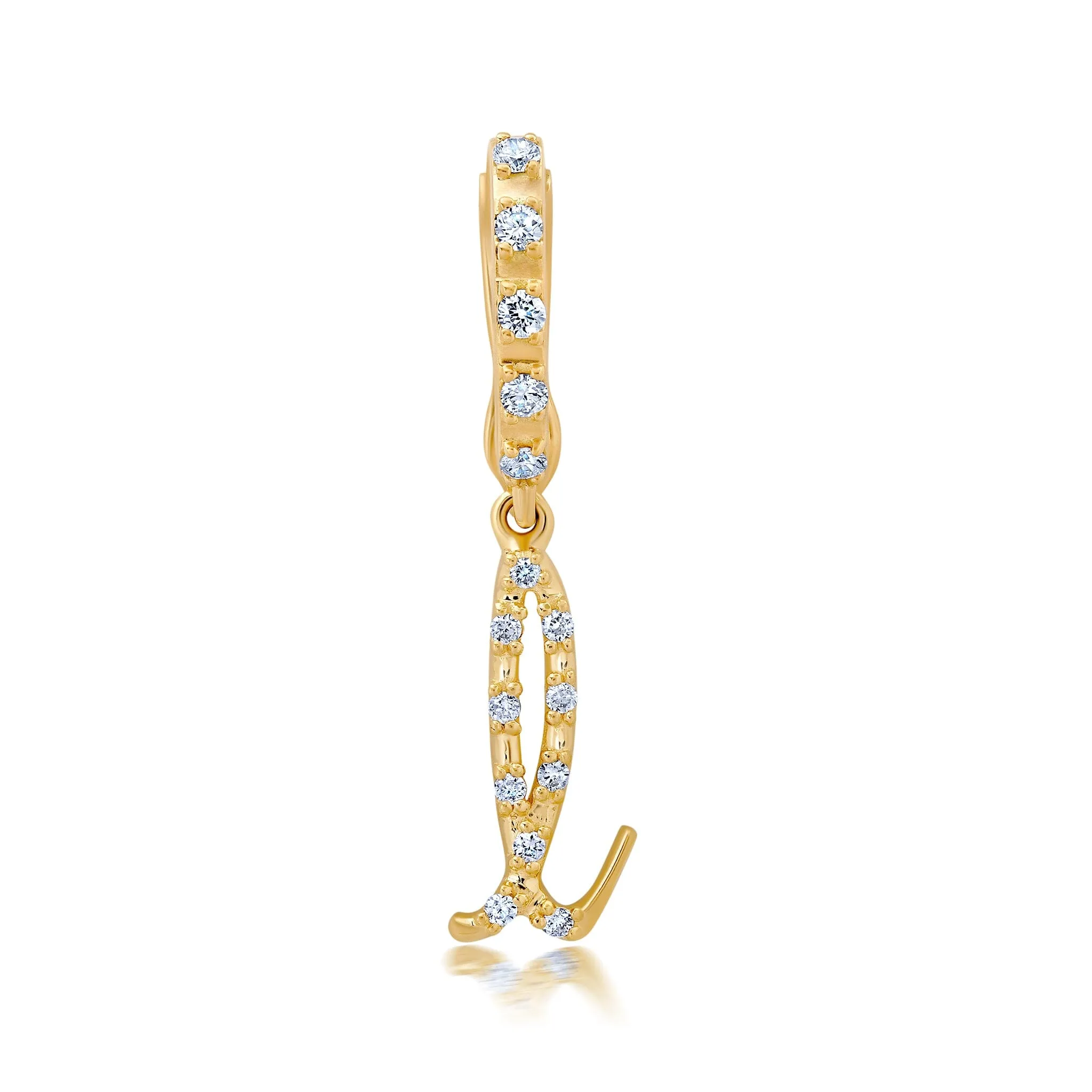 BaYou Diamond Pavé Initial Charms