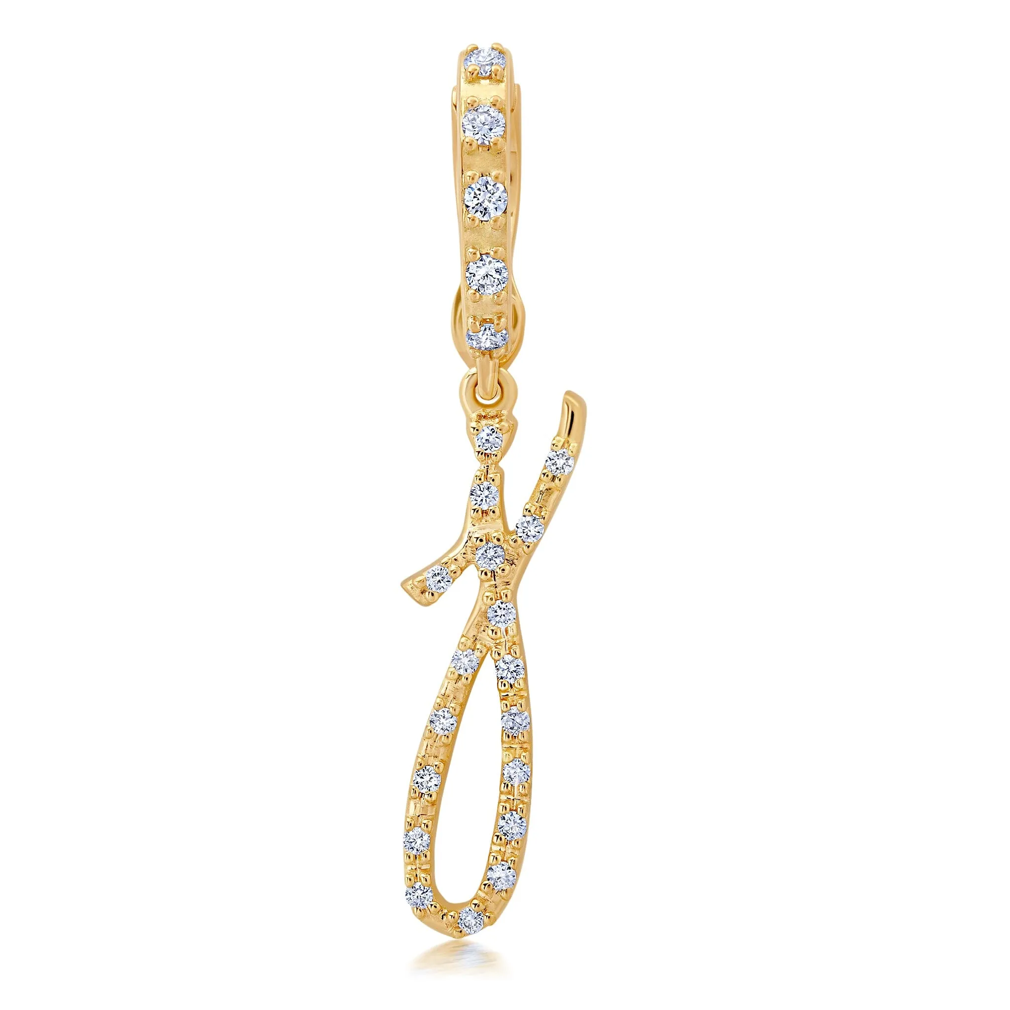 BaYou Diamond Pavé Initial Charms