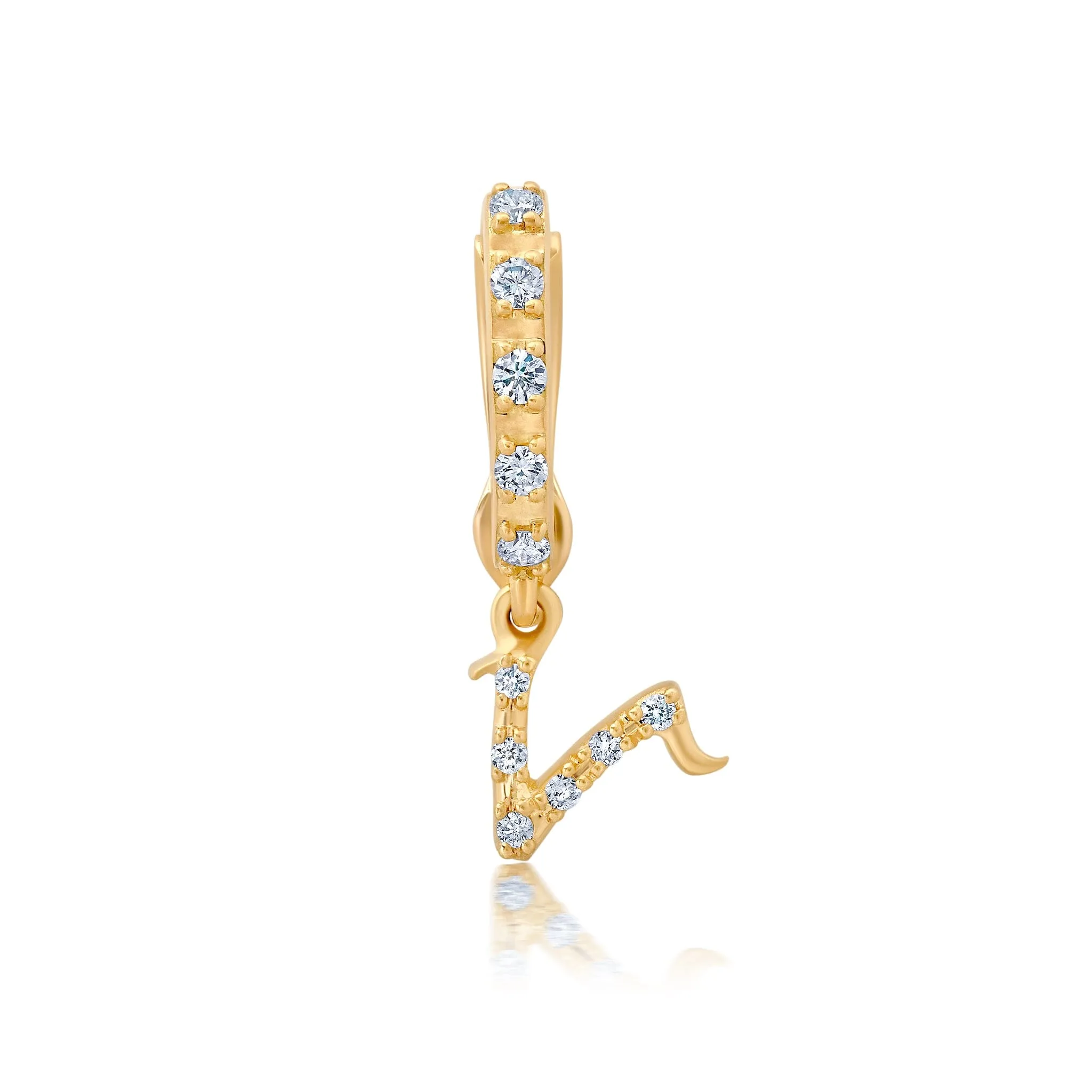 BaYou Diamond Pavé Initial Charms