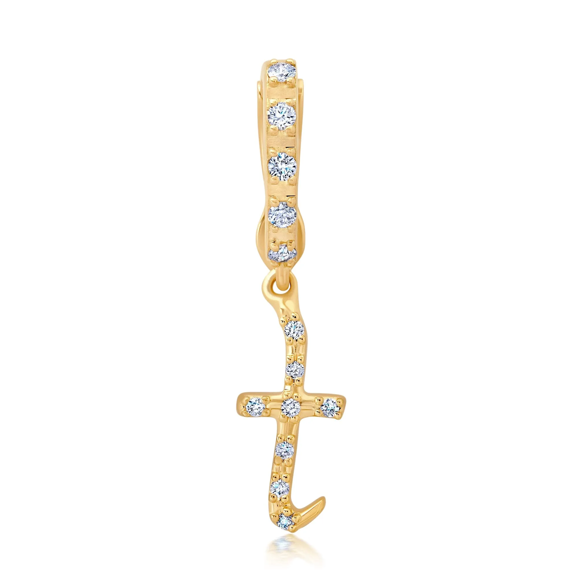 BaYou Diamond Pavé Initial Charms