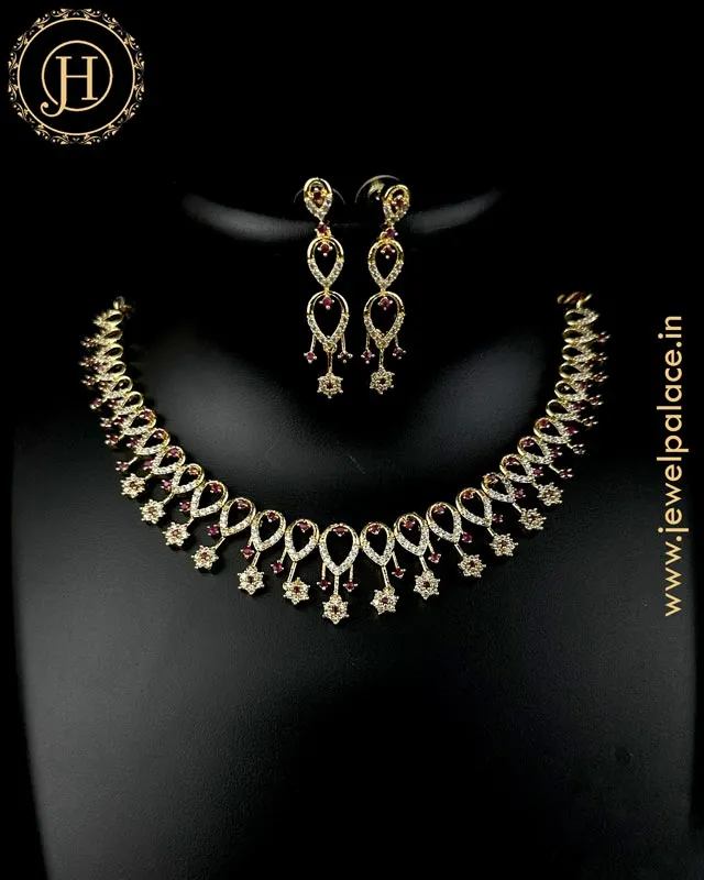 Beautiful Premium Quality AD Stone Necklace JH4924