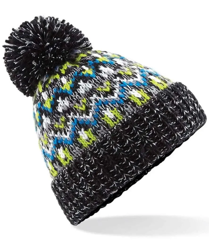 Beechfield Blizzard Bobble Beanie | Multicolor | One Size