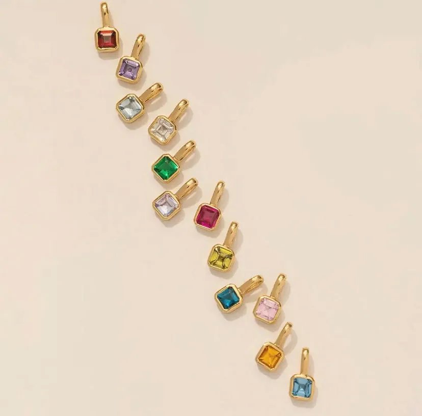 Birthstone Charm Necklace
