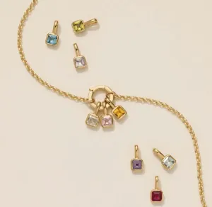 Birthstone Charm Necklace