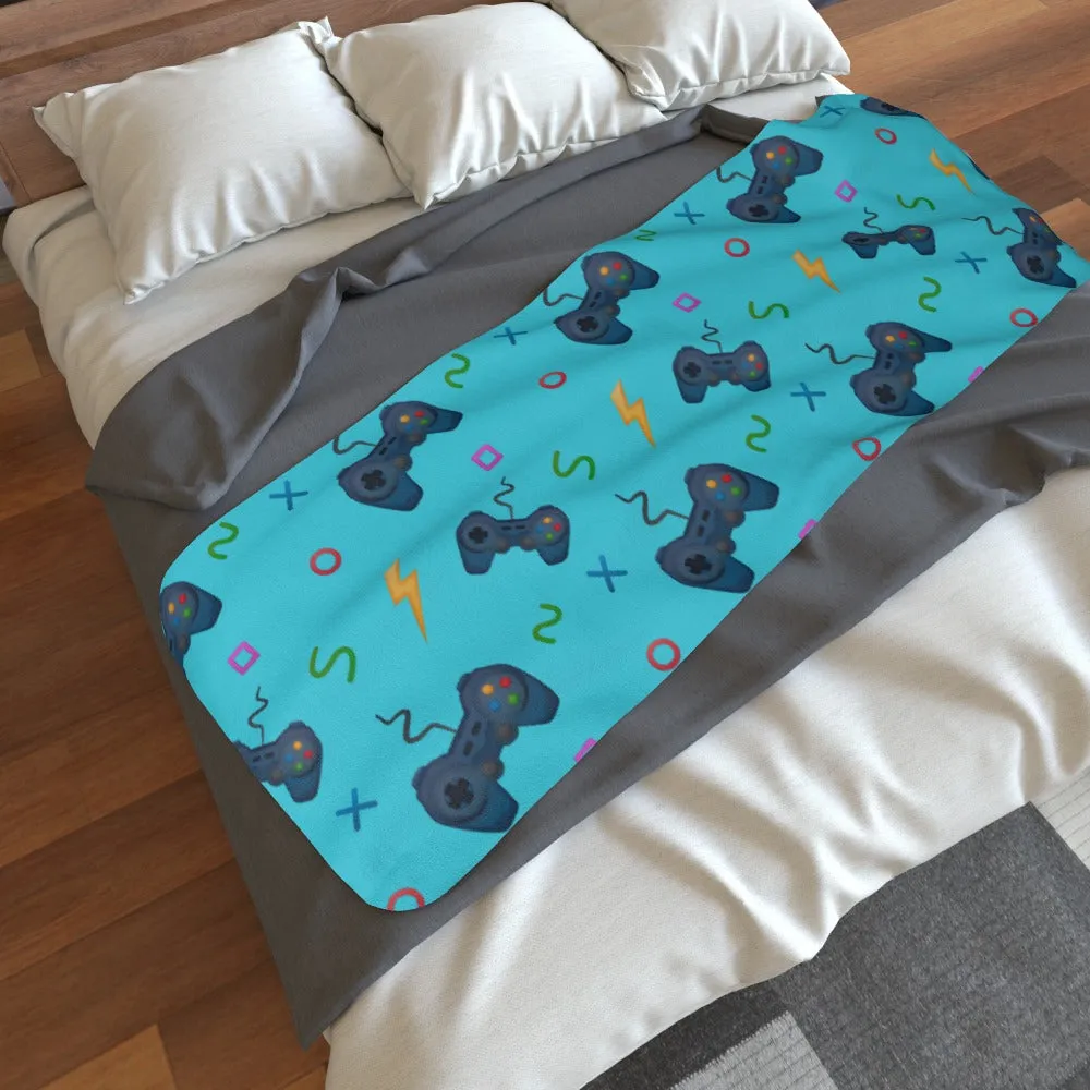 Blanket Scarf - Pale Blue Gaming