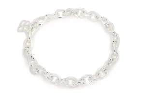 Bold Chunky Chain Bracelet in Silver
