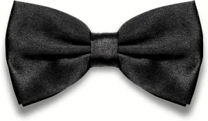 Bow Tie - Black Bow Tie - Bow Tie For Men - Bowtie Men - Silk Look