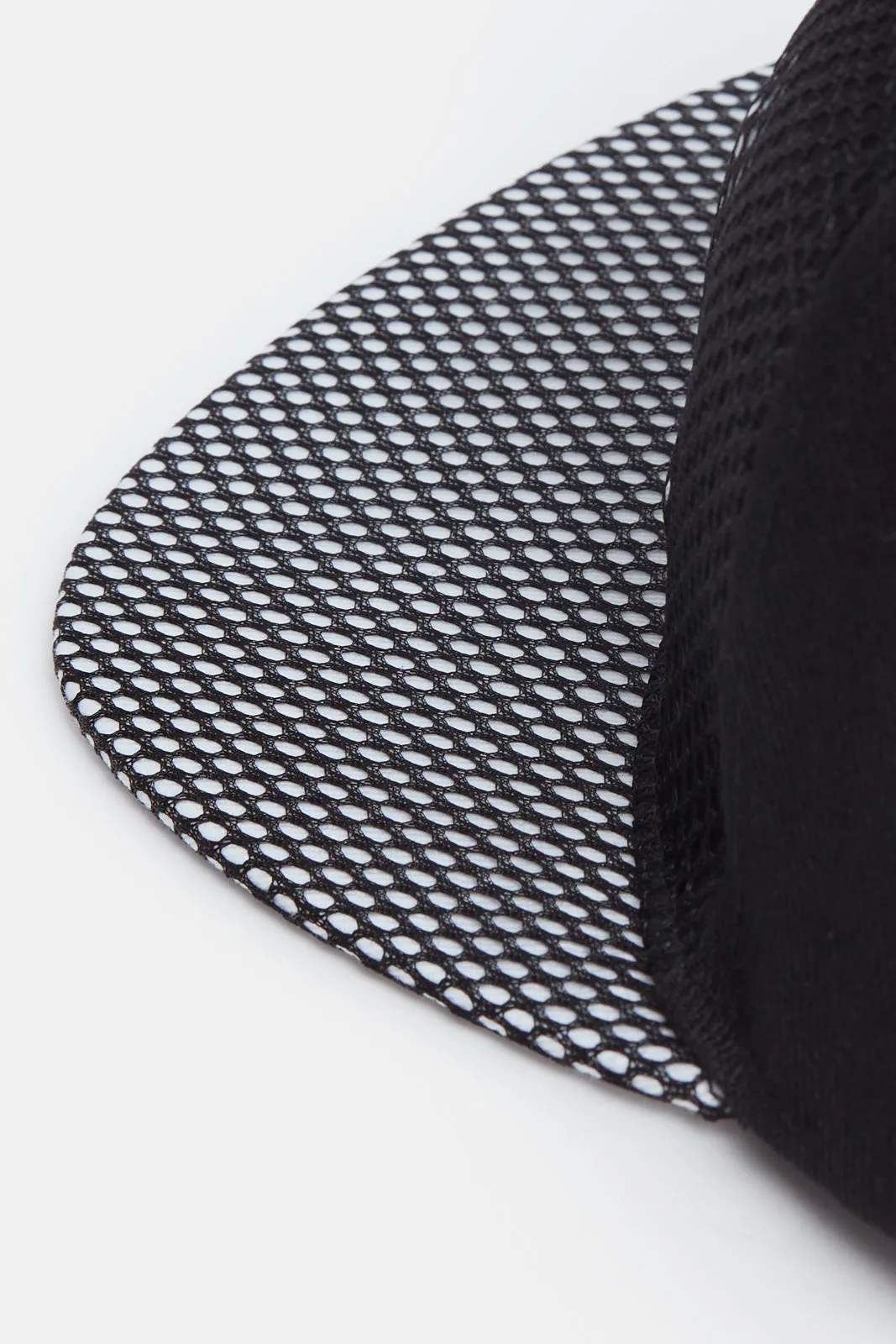 Boys Black And Grey Embellished Cap