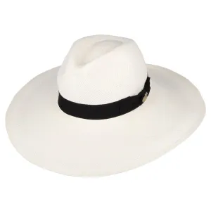 Christys Hats Jessica Wide Brim Panama Hat - Bleach