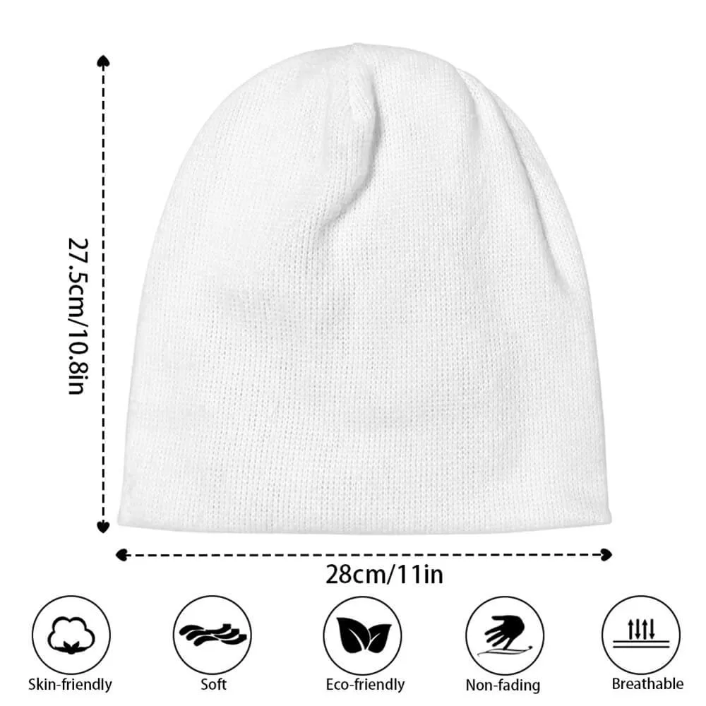 Classic Black Solid Color Warm Knitted Beanie Hat