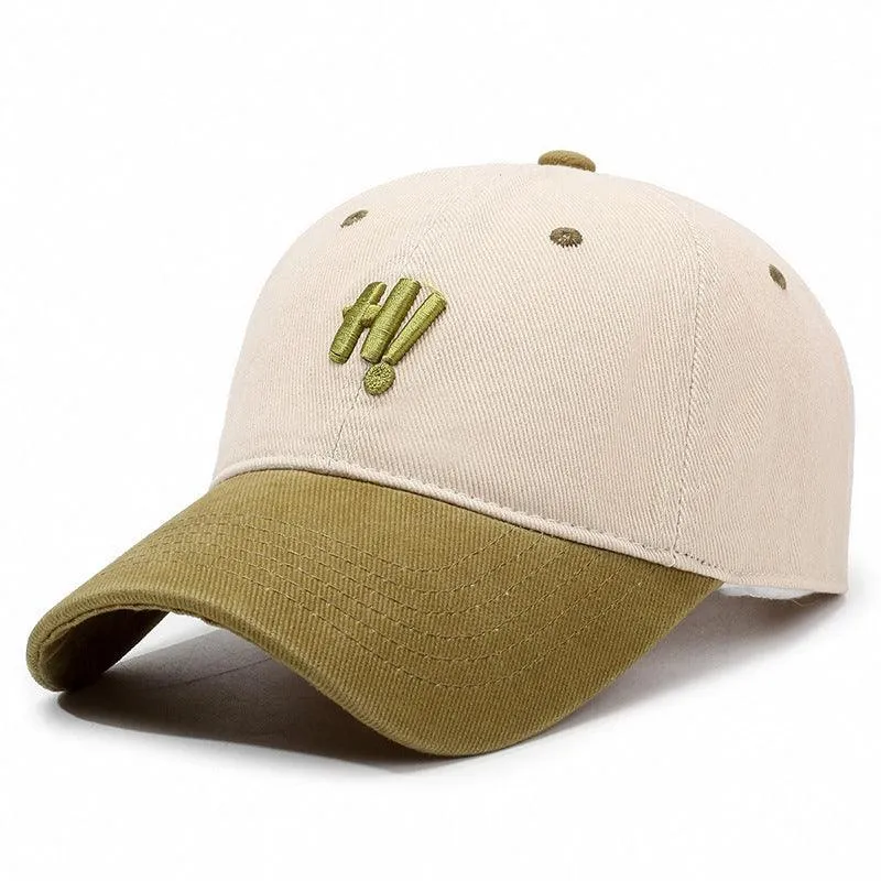 Color Matching Baseball Cap – Versatile & Casual Elegance
