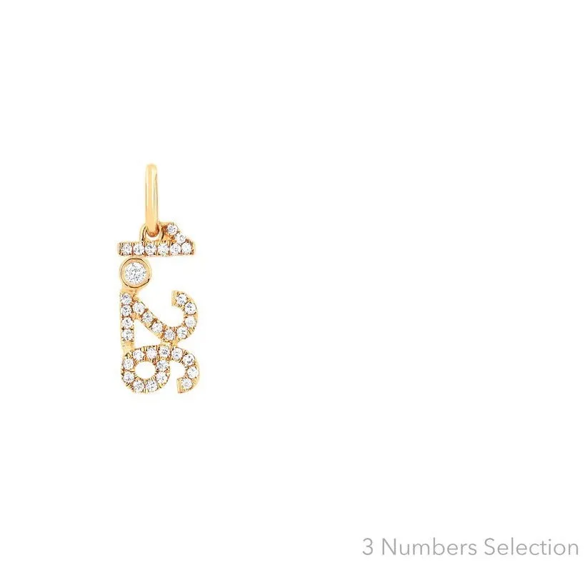 Custom Diamond Date Charm