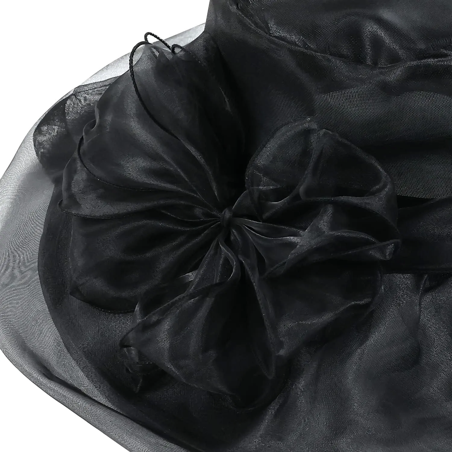 Derby Hats for Women 2025 Women's Elegant Organza Fascinator Sun Hat for Church, Tea Party, Weddings Hats