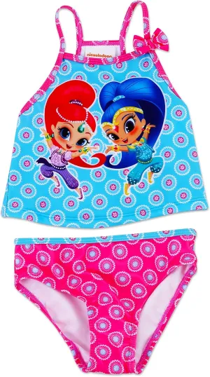 Dreamwave Toddler Girl Authentic Character Two Piece Swimsuit UPF 50