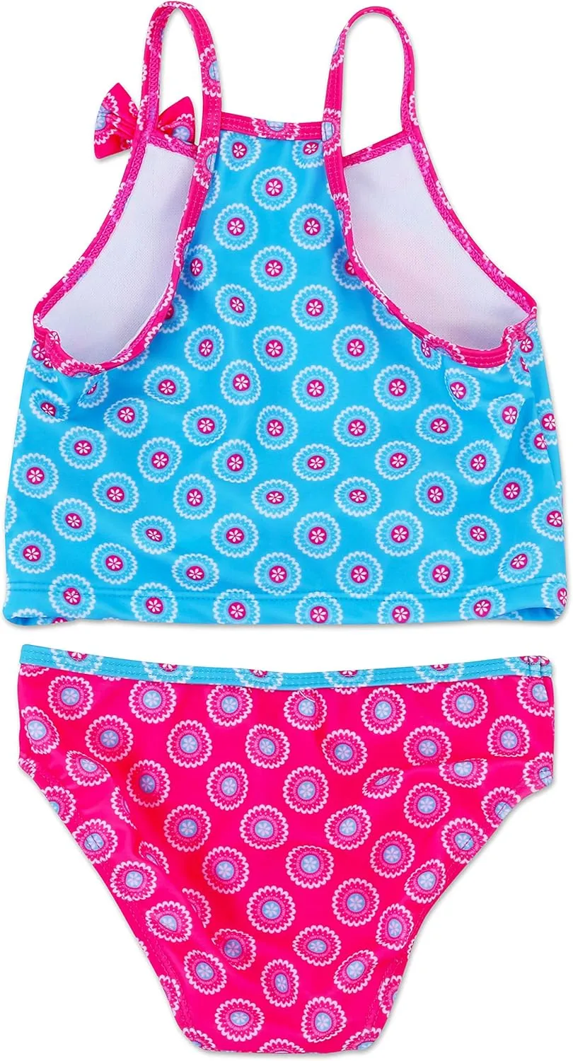 Dreamwave Toddler Girl Authentic Character Two Piece Swimsuit UPF 50