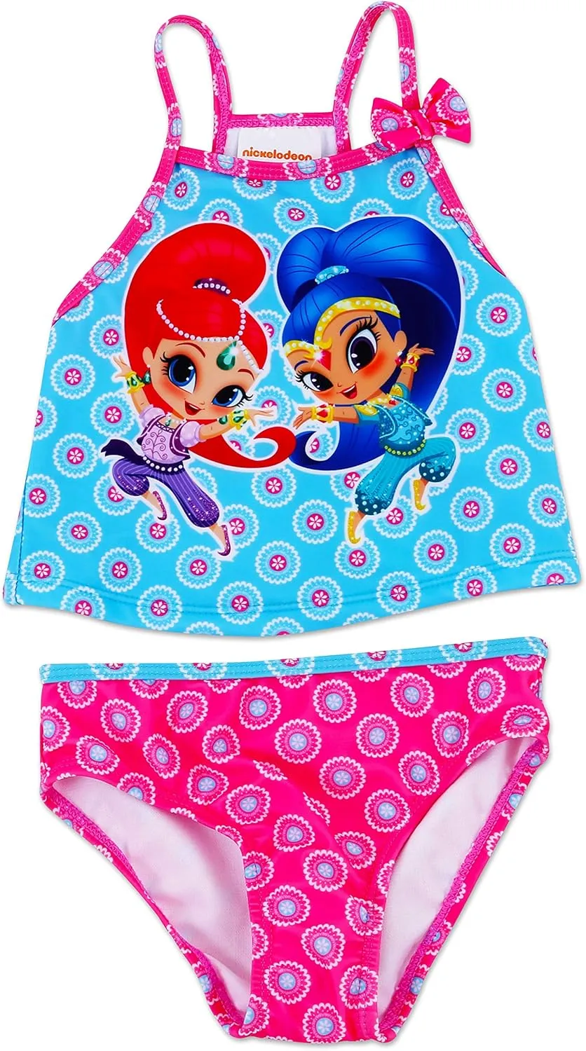 Dreamwave Toddler Girl Authentic Character Two Piece Swimsuit UPF 50