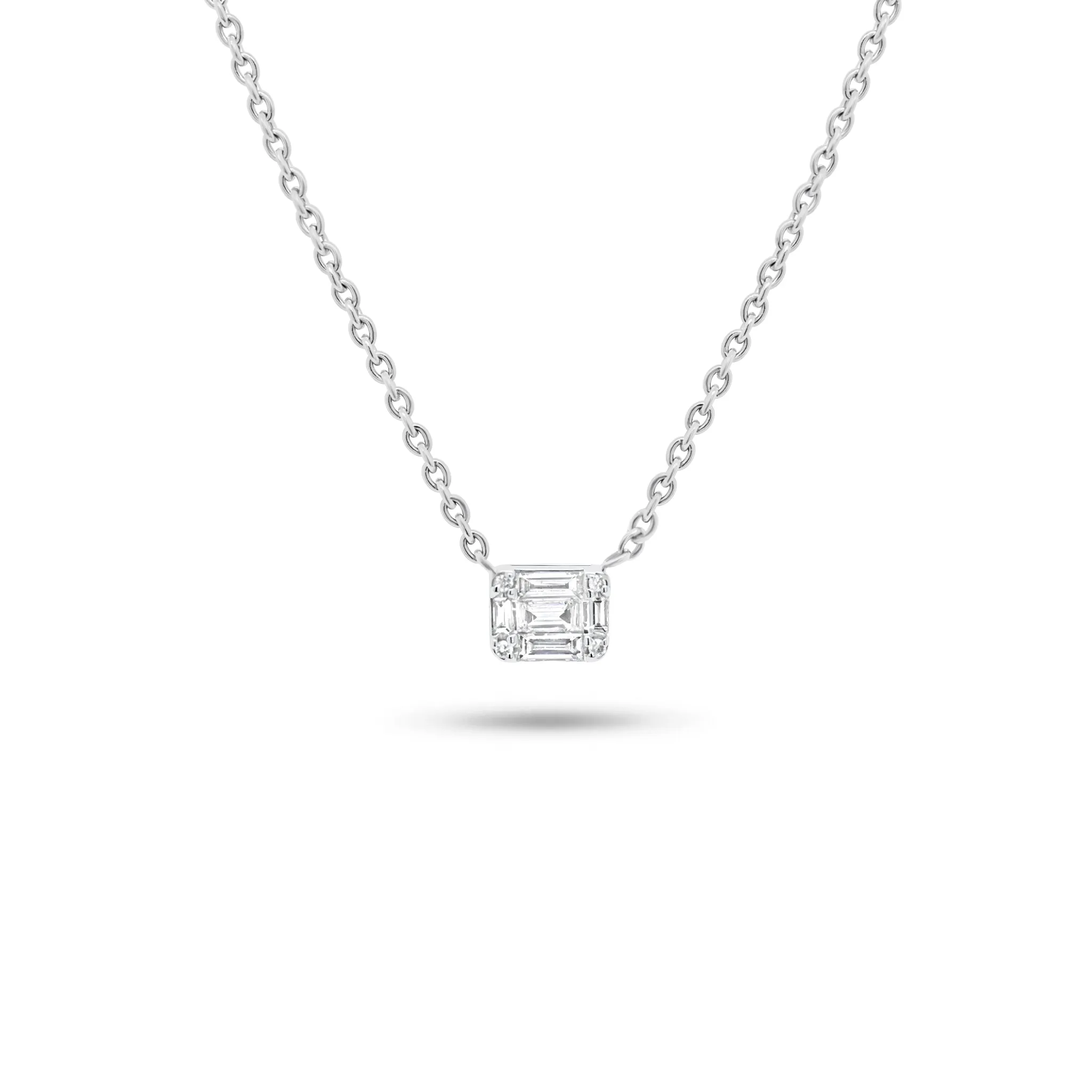 Emerald Illusion Pendant Necklace