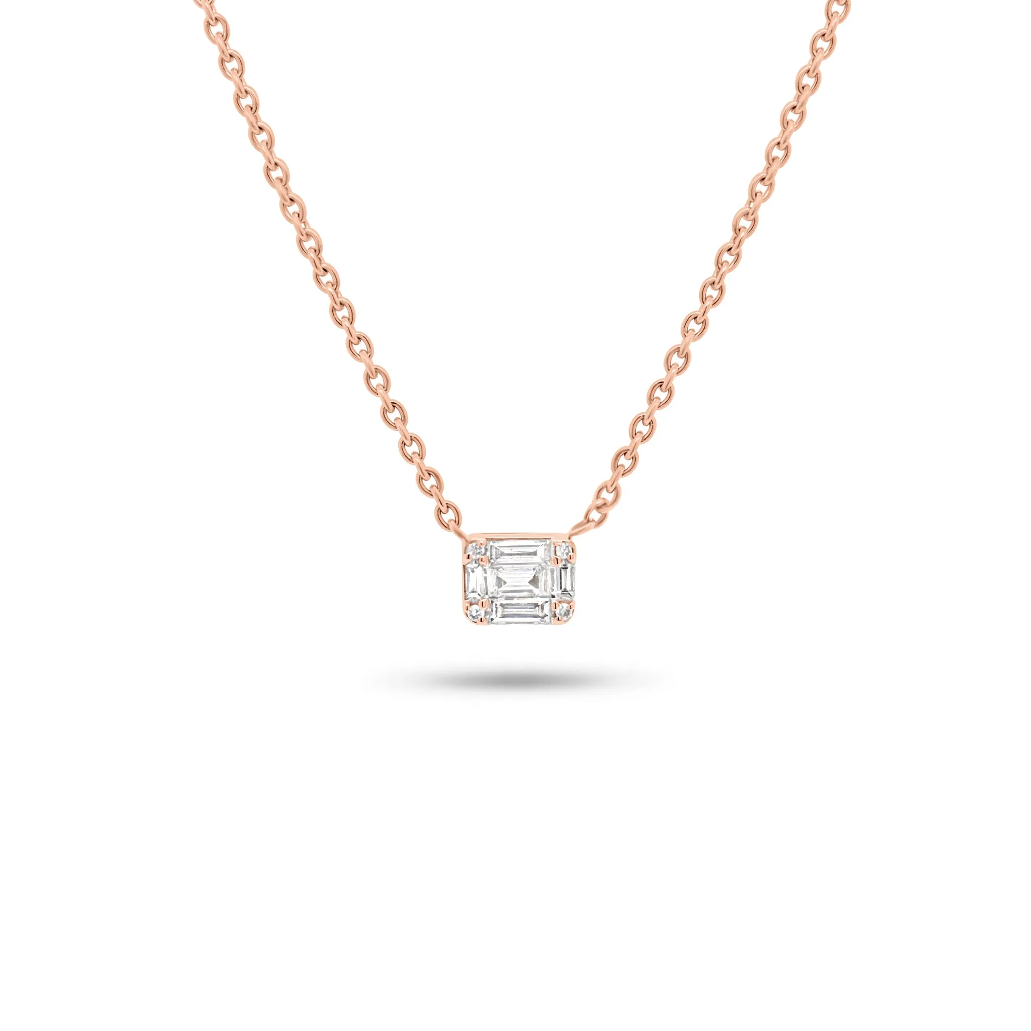 Emerald Illusion Pendant Necklace