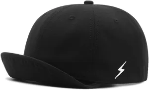 FASHIXD XXL Up-Turn Short Brim Baseball Cap for Men Short Bill Trucker Hat Casual Peaked Cap