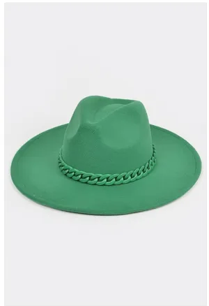 Faux Wool Wide Brim Fedora