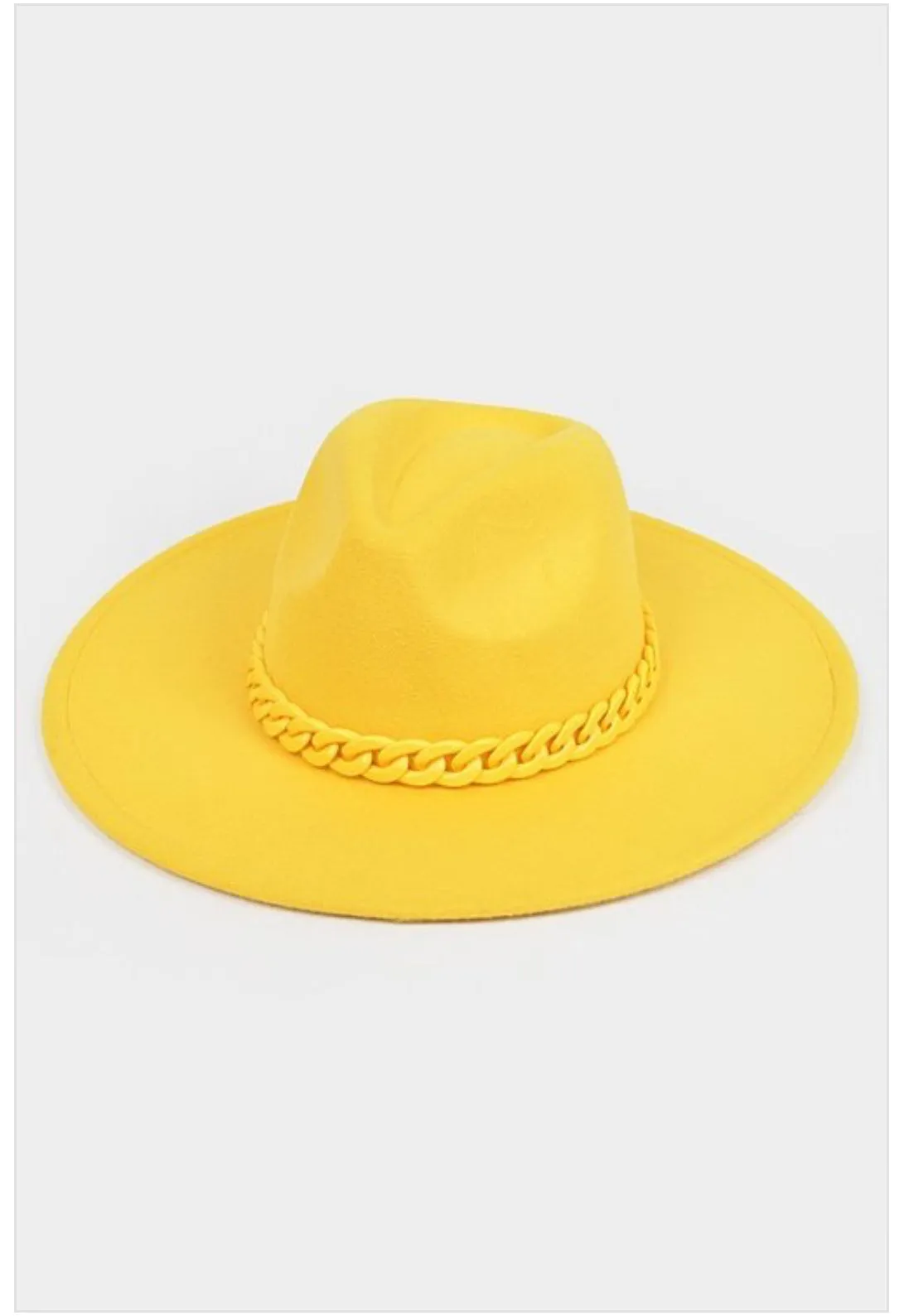 Faux Wool Wide Brim Fedora