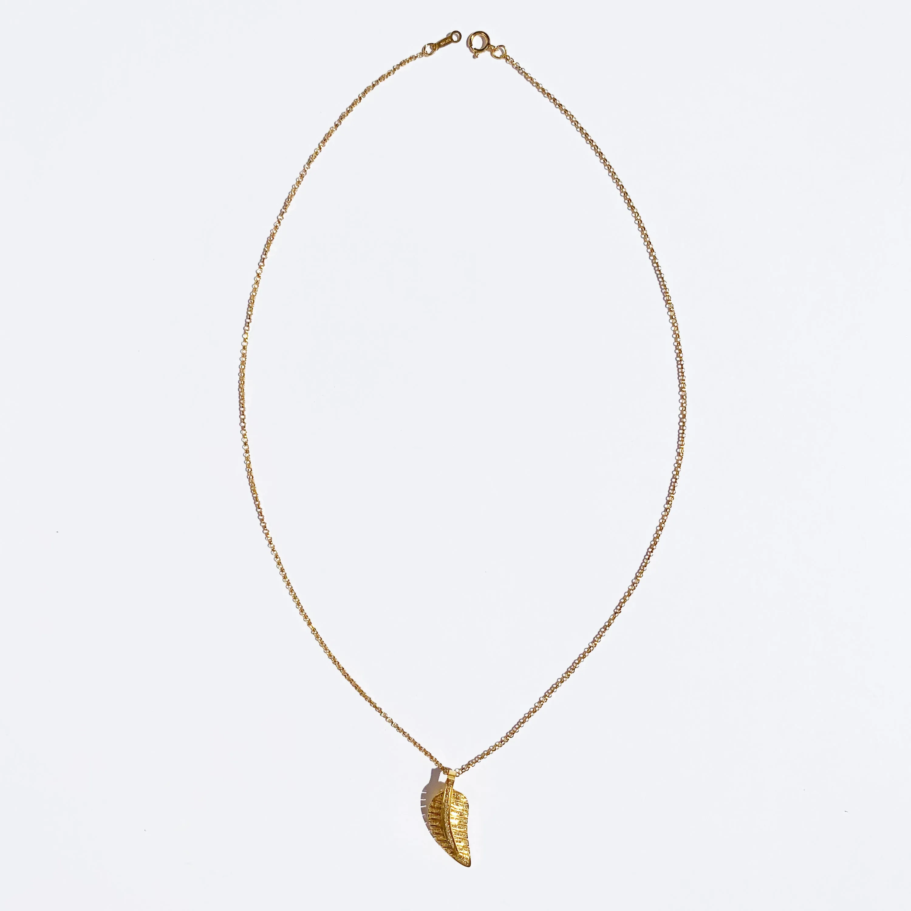 Feather Diamond Necklace