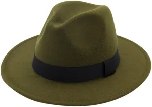 Fedora Hat for Women Men Solid Color Panama Hat Winter Luxury Hats Wide Brim Fedoras