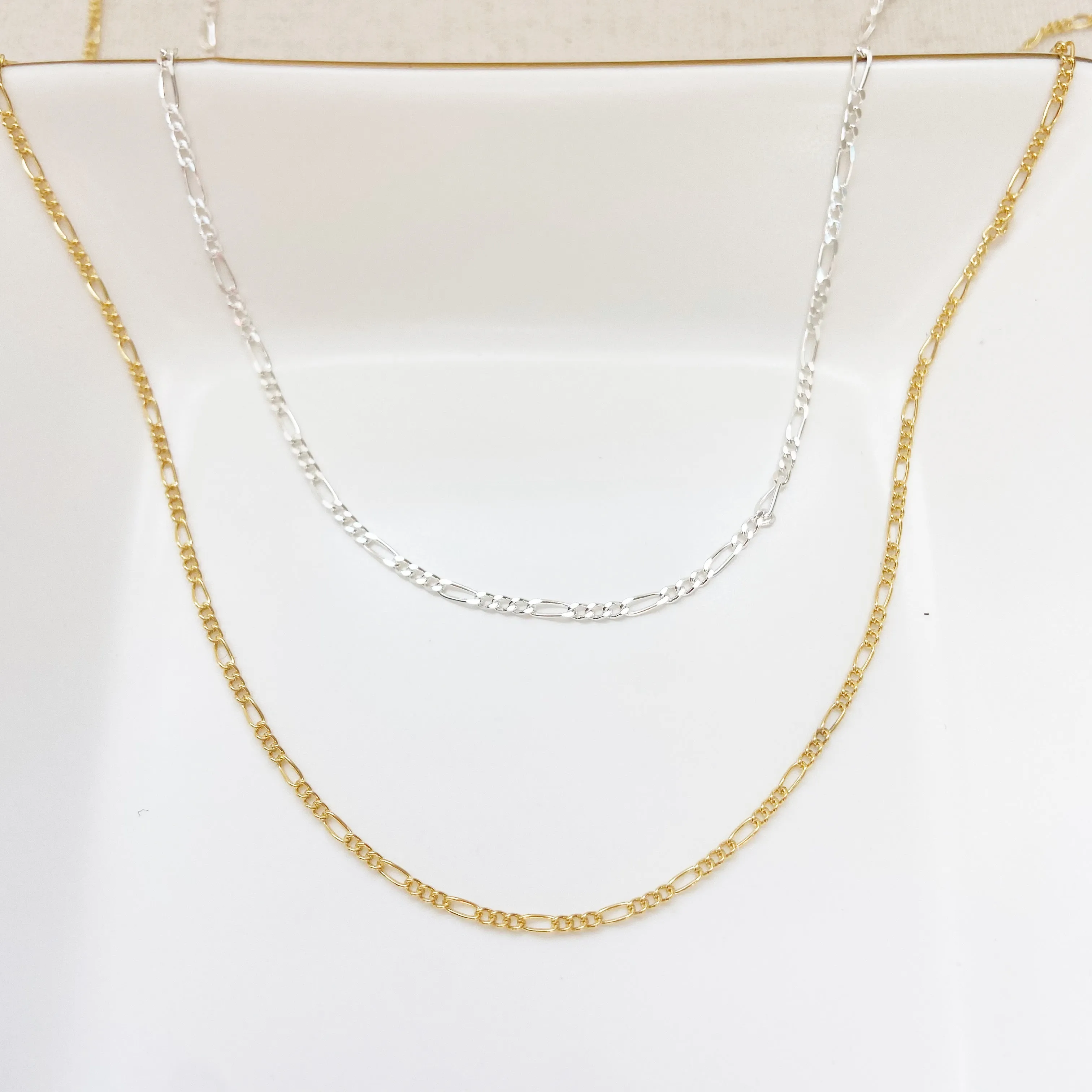 Figaro Chain (Sterling Silver or Gold Filled)