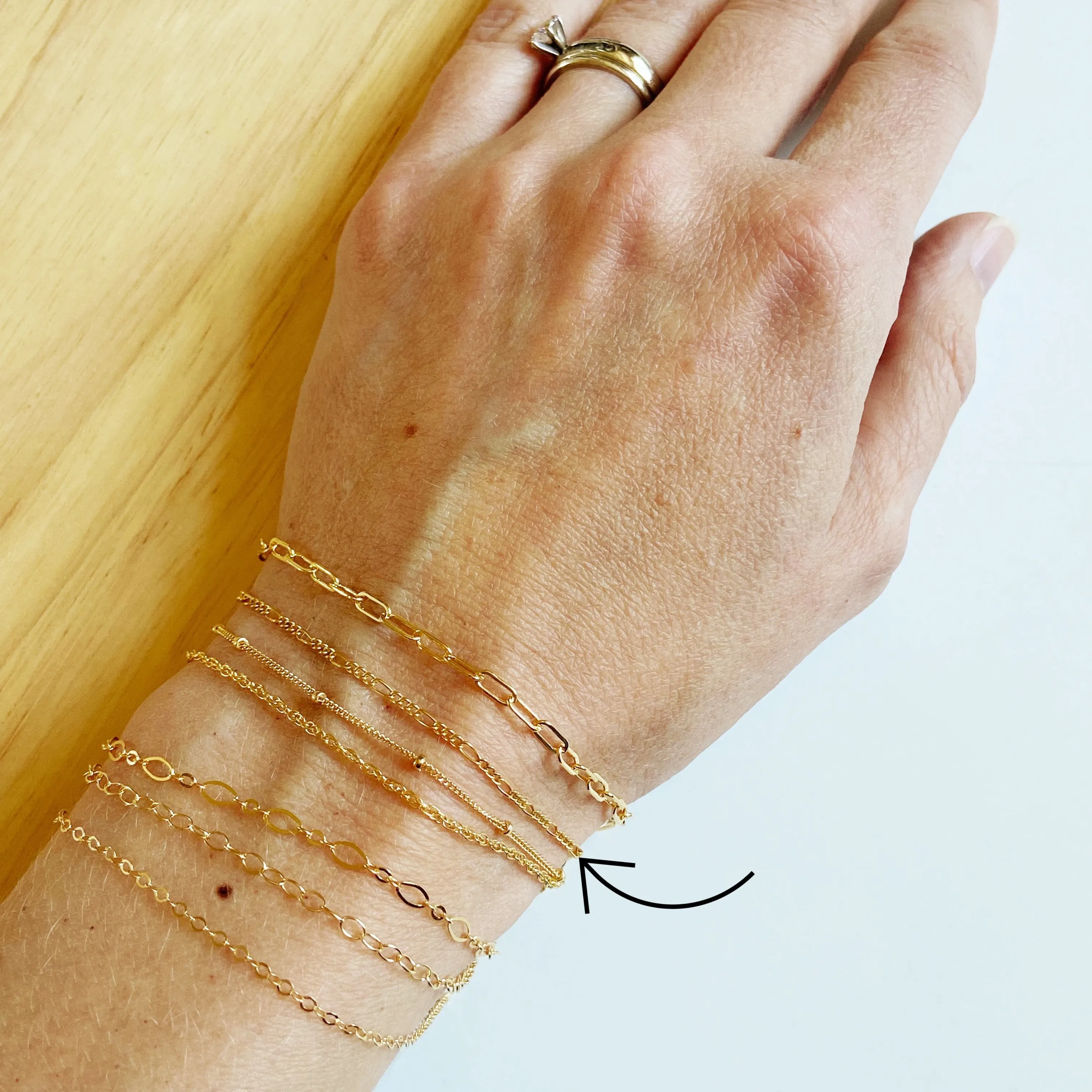 Figaro Chain (Sterling Silver or Gold Filled)