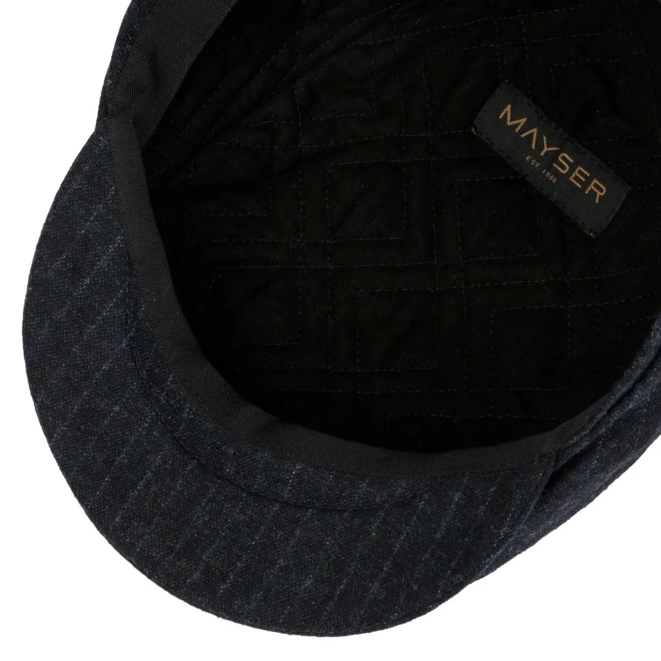 Frankie Pinstripe Flat Cap by Mayser