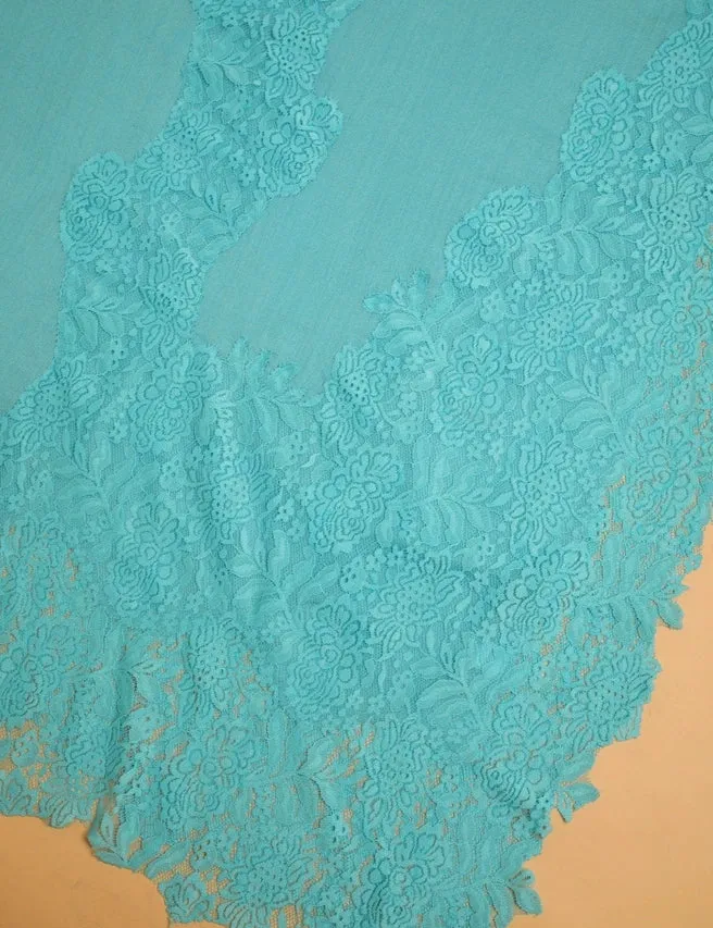 French Chantilly Lace Cashmere Wrap