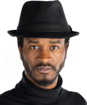 Funky Junque Premium Wool Fedora Hat - Classic Short Brim Structured Trilby