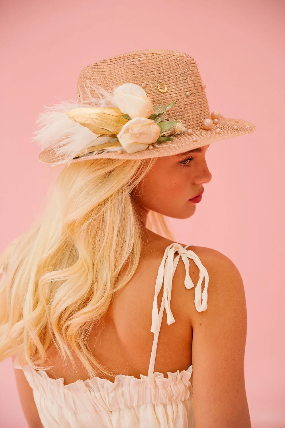 GOLDEN FLOWERS SUN HAT