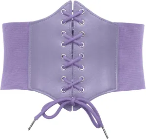 GRACE KARIN Lace-up Cinch Belt Tied Corset Elastic Waist Belt