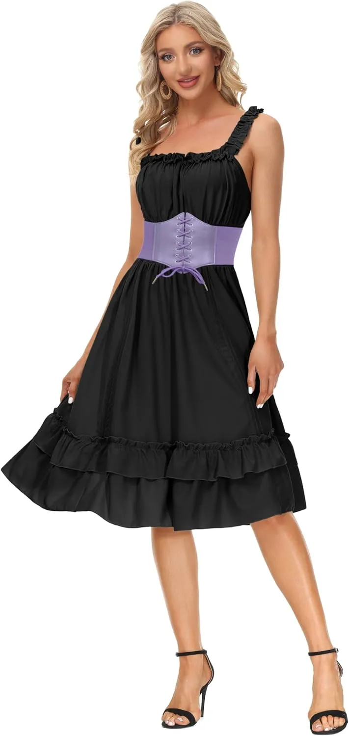 GRACE KARIN Lace-up Cinch Belt Tied Corset Elastic Waist Belt