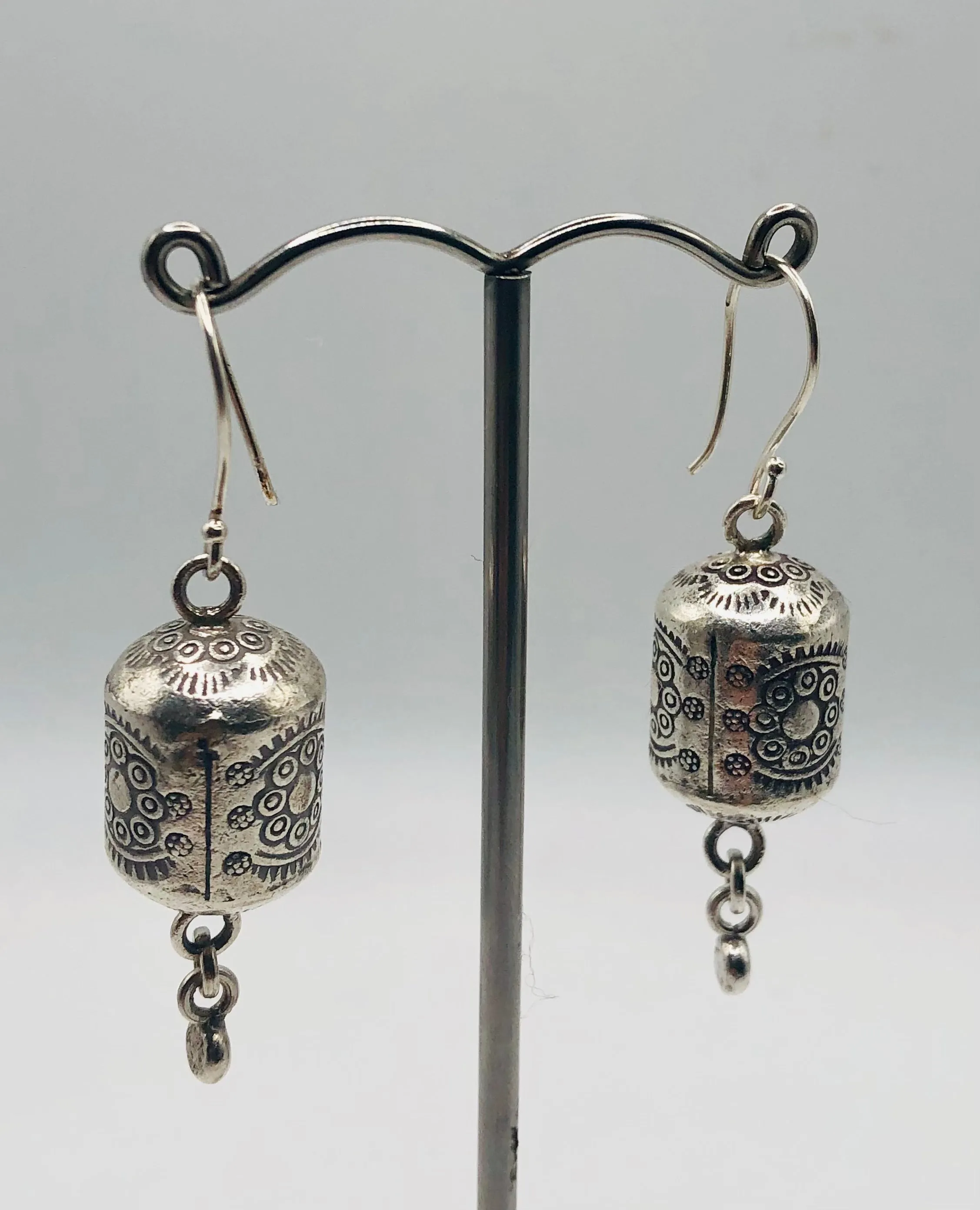 Handmade Tribal Barrel Earrings