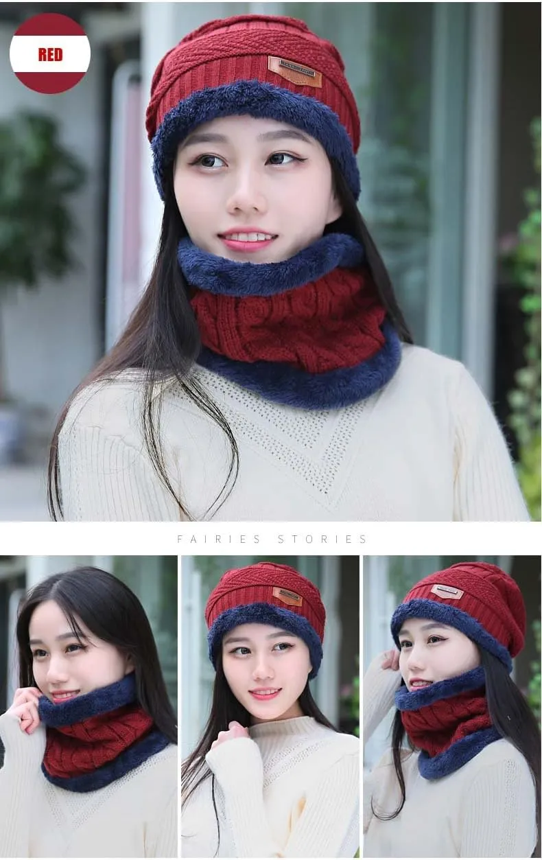 HINDAWI Womens Slouchy Beanie Winter Hat Knit Warm Snow Ski Skull Outdoor Cap
