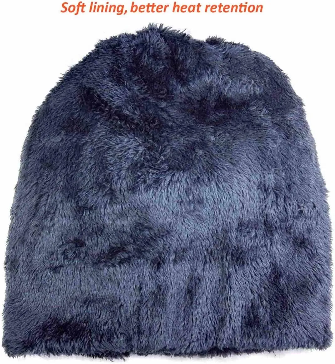 HINDAWI Womens Slouchy Beanie Winter Hat Knit Warm Snow Ski Skull Outdoor Cap