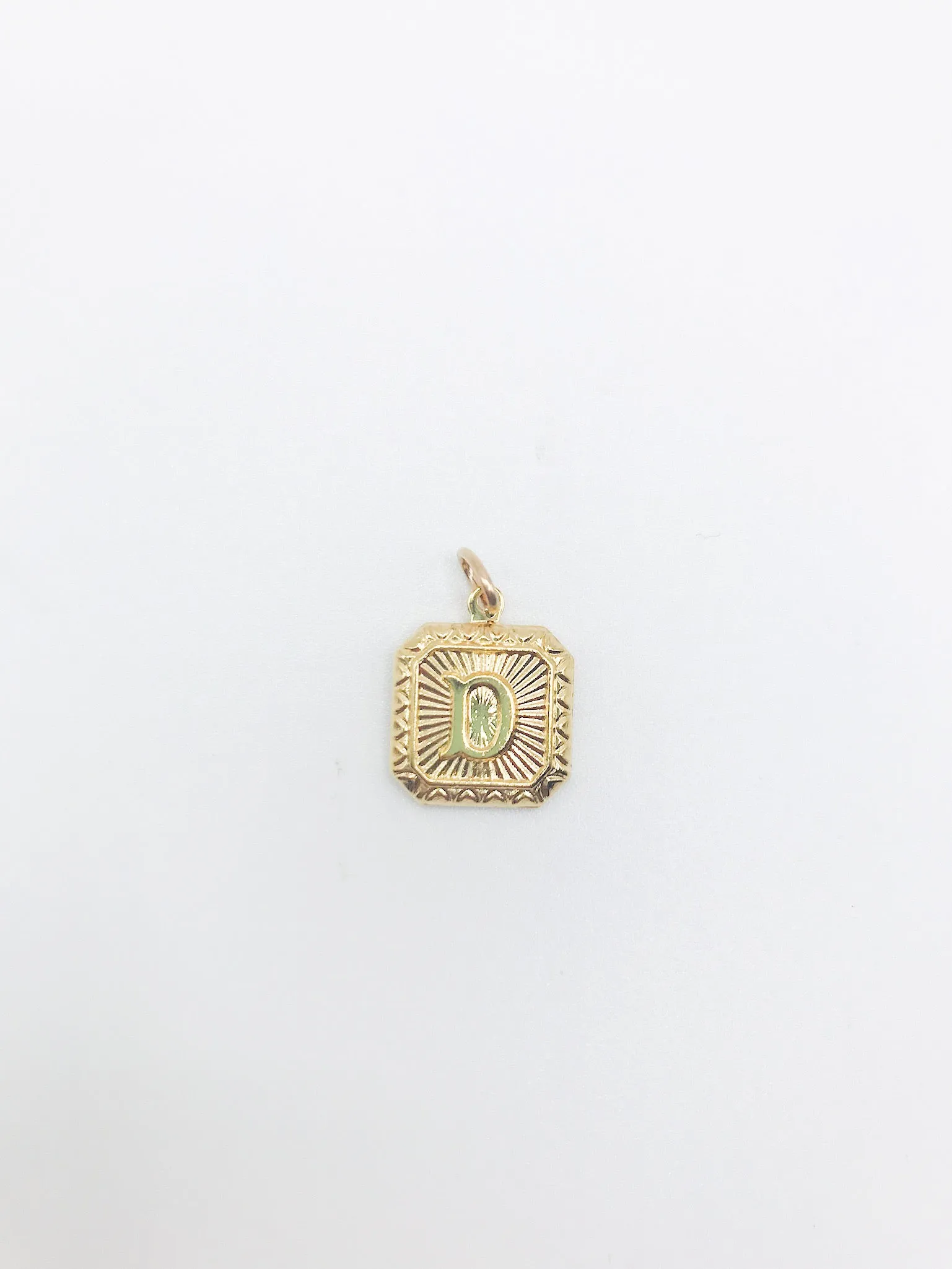 Initial Charm - Square Letter