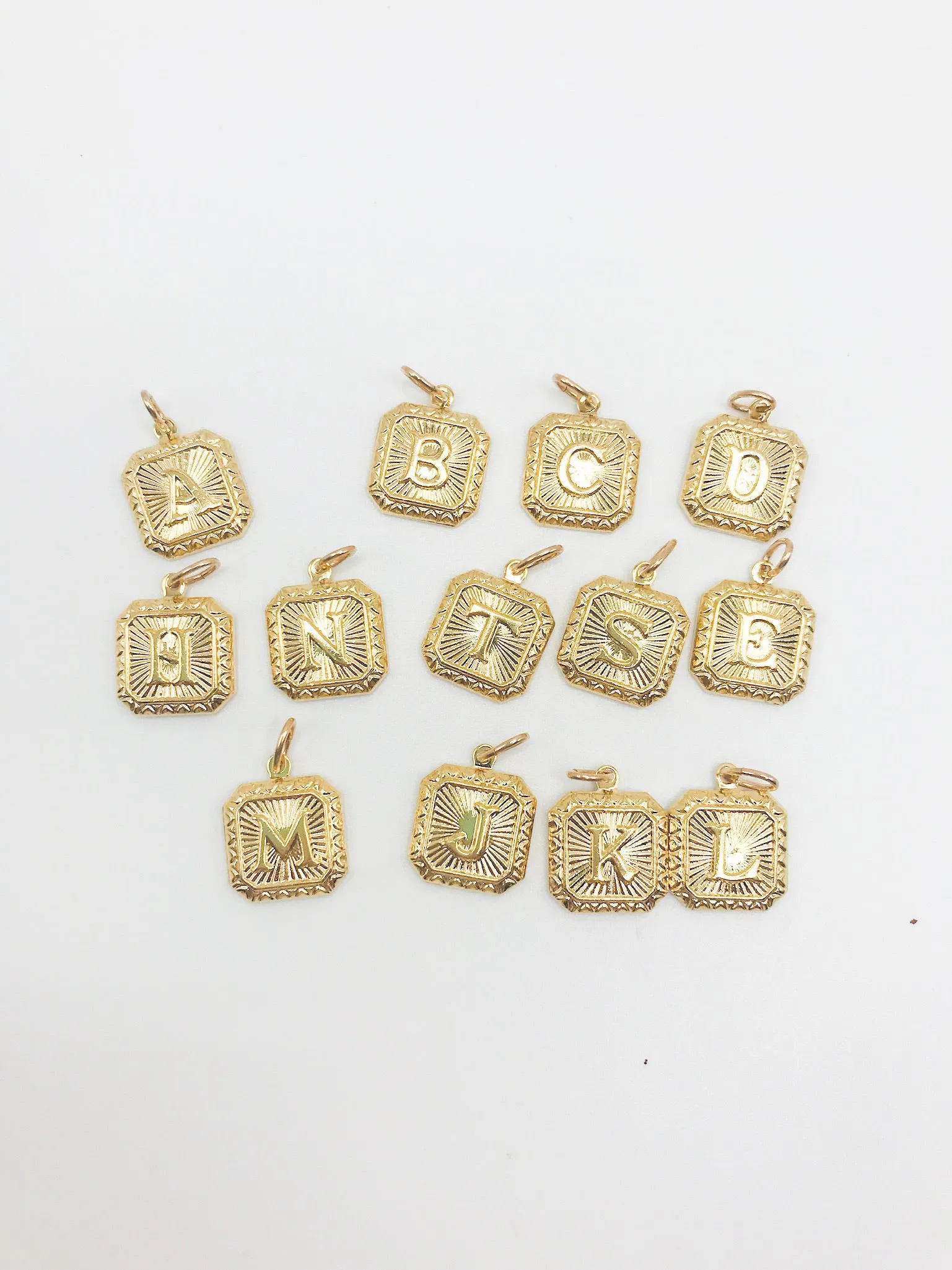 Initial Charm - Square Letter