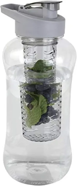 JOEY'Z Large (60 oz - Half Gallon) Fruit Infuser Water Bottle BPA Free for Travel, Workouts, Camping, Sports Bottle