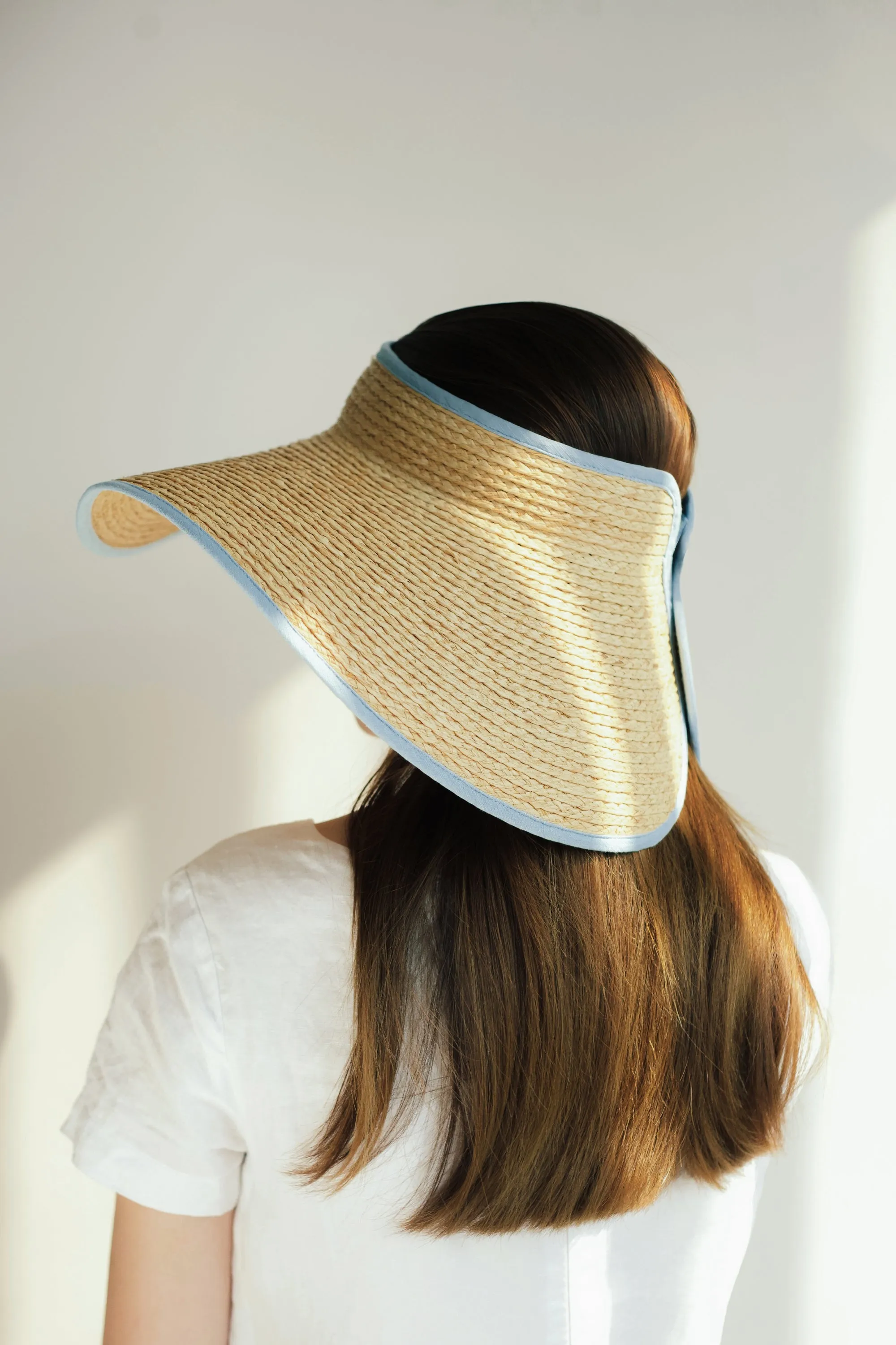 Jordan Classic raffia wide brim crownless hat
