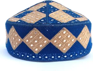Kufi Men's Unisex Skull Cap Colorful Women's Designer Solid Hat Hand Embroidered Kufi Caps Knitted Beanie Summer Headwear