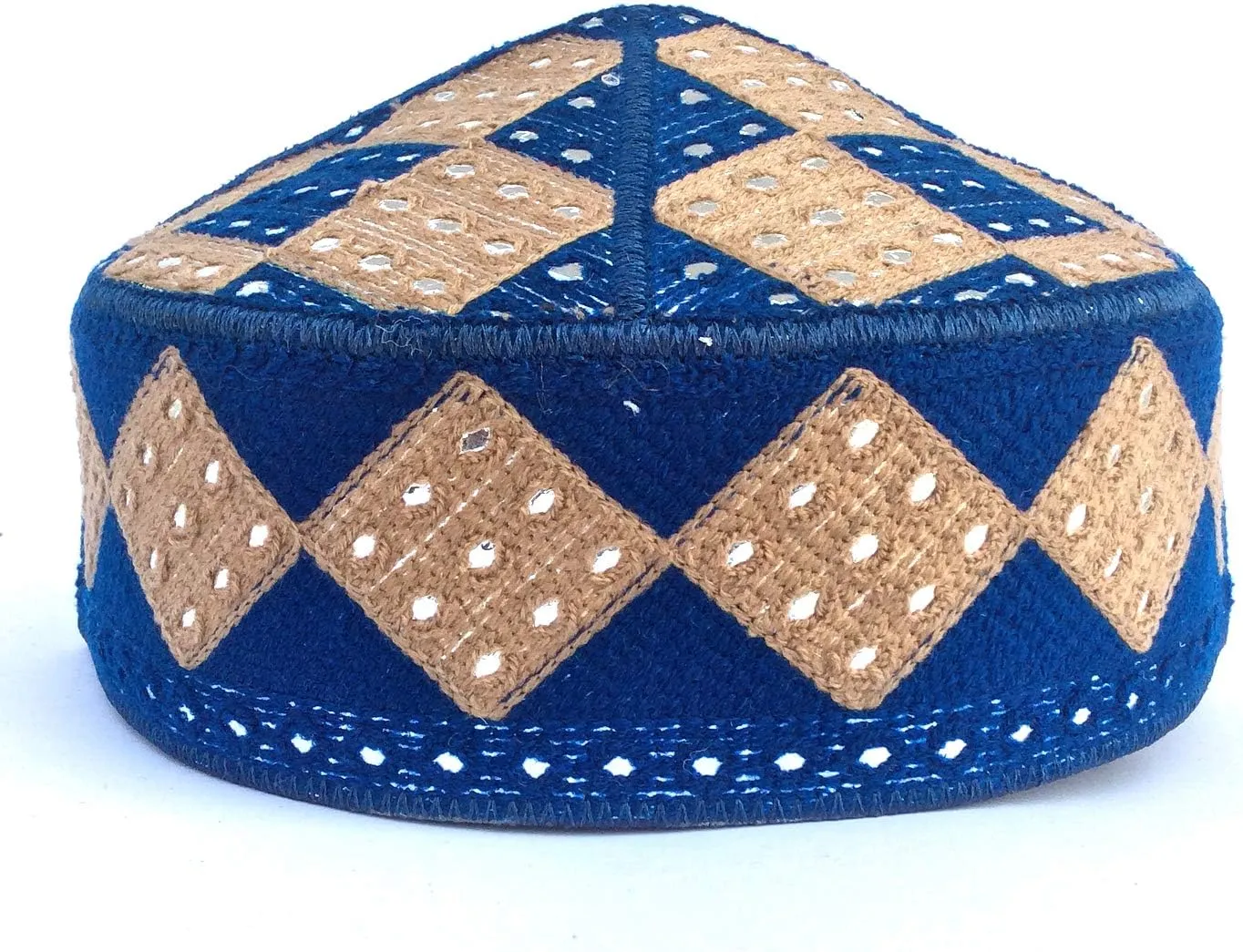Kufi Men's Unisex Skull Cap Colorful Women's Designer Solid Hat Hand Embroidered Kufi Caps Knitted Beanie Summer Headwear